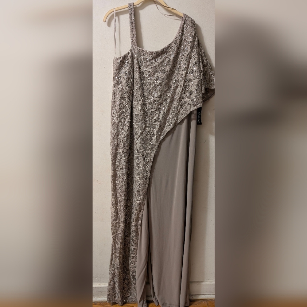 Elegant Lace Overlay Jumpsuit